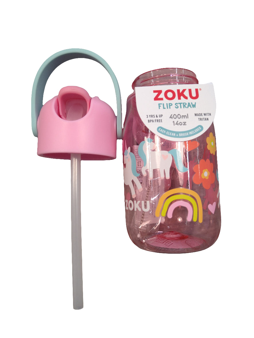 Borraccia in Tritan 465 ml- Unicorno rosa